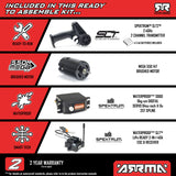 1/10 GORGON 2WD RTA Kit Brushed Monster Truck (Battery & Charger Included), Clear