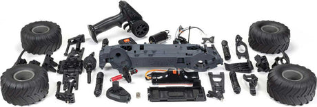 1/10 GORGON 2WD RTA Kit Brushed Monster Truck (Battery & Charger Included), Clear