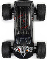 1/10 GORGON 2WD RTR Brushed Monster Truck (Battery & Charger Included), Gun Metal