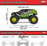 1/10 GORGON 2WD RTR Brushed Monster Truck (Battery & Charger Included), Blue