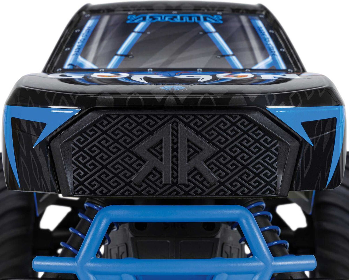 1/10 GORGON 2WD RTR Brushed Monster Truck (Battery & Charger Included), Blue