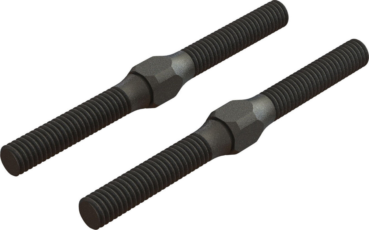 Steel Turnbuckle, M4 x 48mm, Black (2)