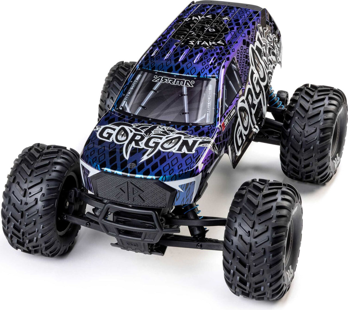 1/10 GORGON 223S 2WD RTR Brushless Monster Truck, Blue/Black