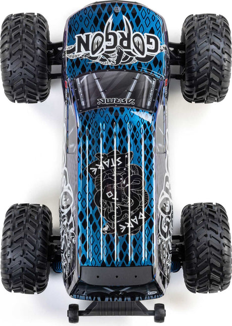 1/10 GORGON 223S 2WD RTR Brushless Monster Truck, Blue/Black