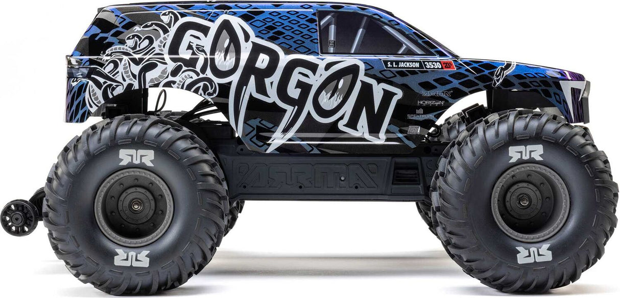1/10 GORGON 223S 2WD RTR Brushless Monster Truck, Blue/Black