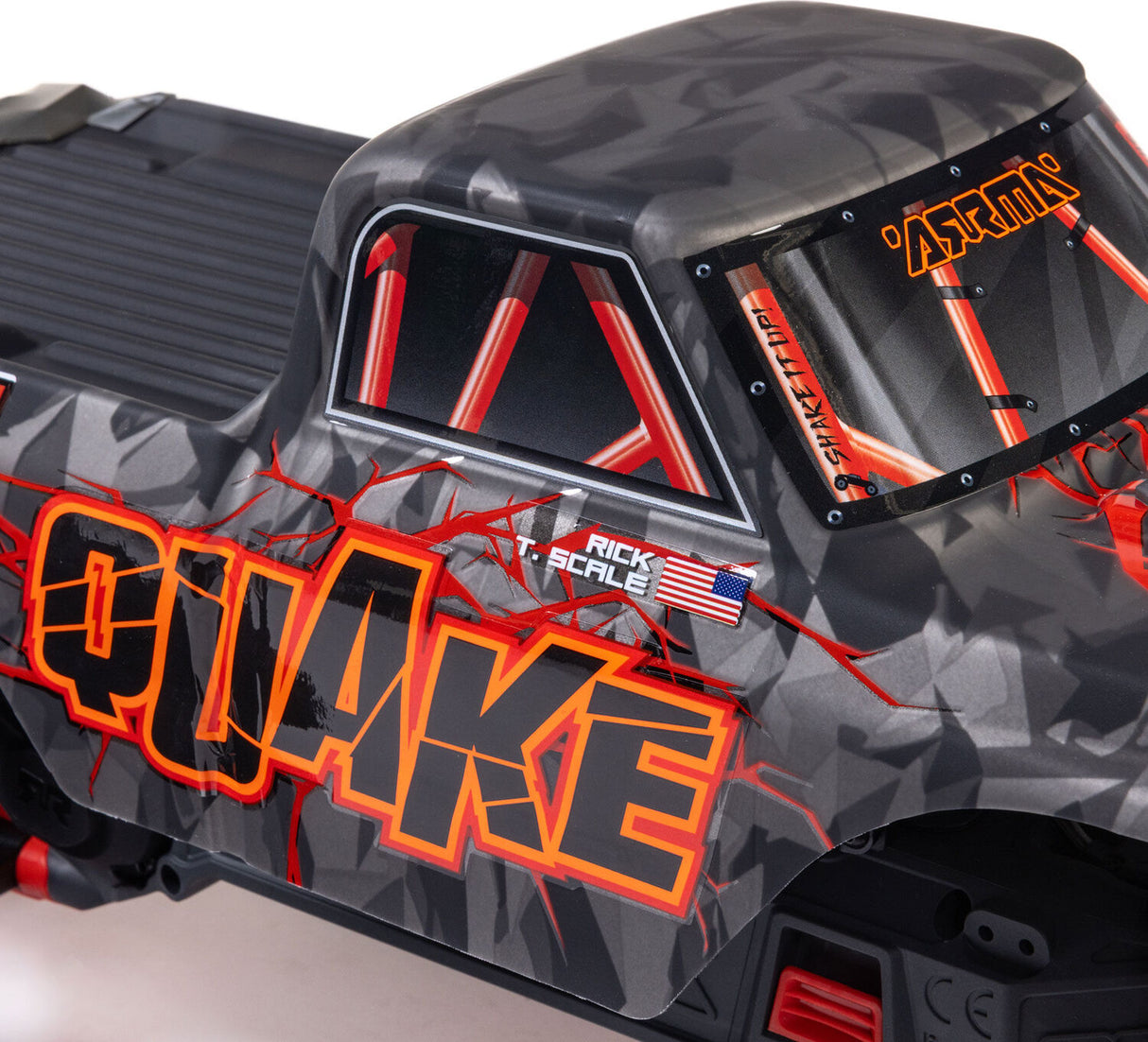 1/10 QUAKE 223S DSC 2WD RTR Brushless Monster Truck, Red
