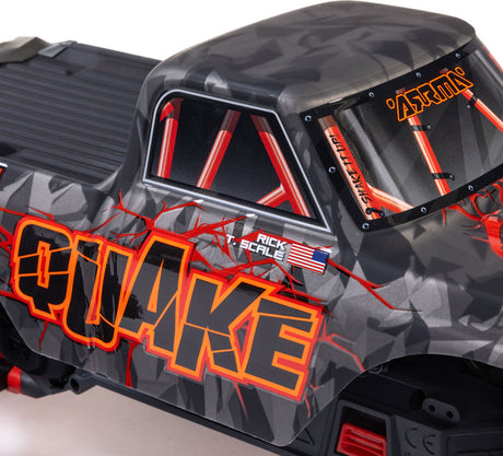 1/10 QUAKE 223S DSC 2WD RTR Brushless Monster Truck, Red