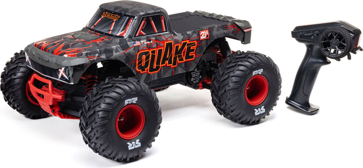 1/10 QUAKE 223S DSC 2WD RTR Brushless Monster Truck, Red