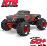 1/10 QUAKE 223S DSC 2WD RTR Brushless Monster Truck, Red