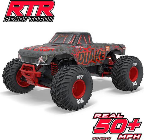 1/10 QUAKE 223S DSC 2WD RTR Brushless Monster Truck, Red