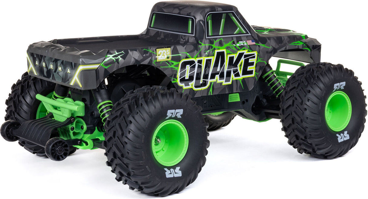 1/10 QUAKE 223S DSC 2WD RTR Brushless Monster Truck, Green
