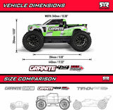 1/10 GRANITE MEGA 665 4X4 RTR Brushed Monster Truck, Orange