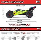 1/8 TYPHON 223S DSC 4X4 RTR Brushless Buggy, Red