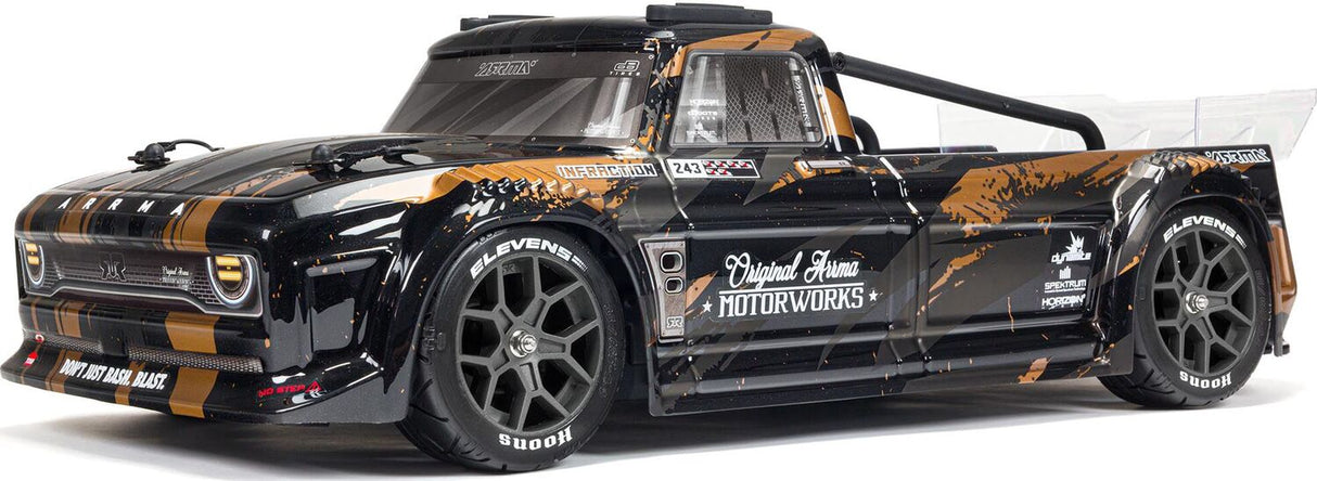 1/8 INFRACTION 4X4 3S BLX 4WD All-Road Street Bash Resto-Mod Truck RTR, Gold