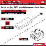 1/8 INFRACTION 223S DSC 4X4 RTR Brushless All-Road Street Bash Truck, Blue/Red