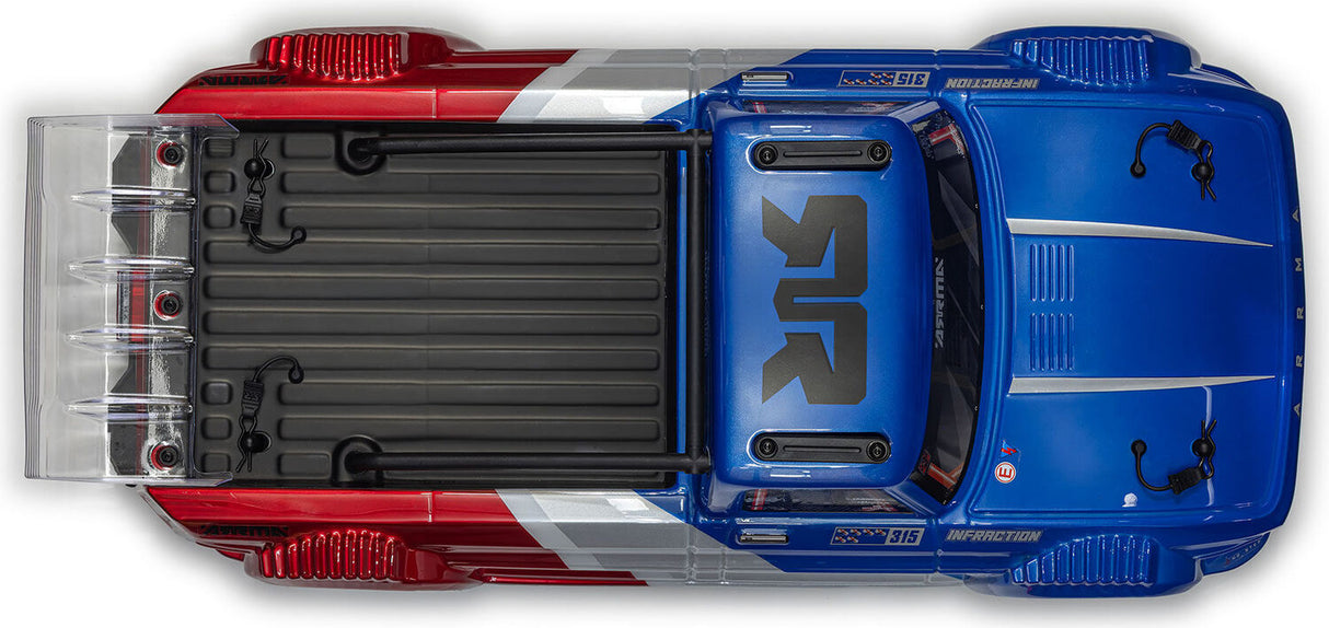1/8 INFRACTION 223S DSC 4X4 RTR Brushless All-Road Street Bash Truck, Blue/Red