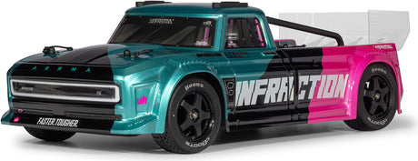 1/8 INFRACTION 223S DSC 4X4 RTR Brushless All-Road Street Bash Truck, Teal/Pink