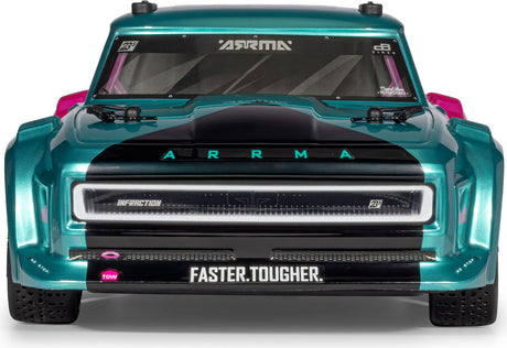 1/8 INFRACTION 223S DSC 4X4 RTR Brushless All-Road Street Bash Truck, Teal/Pink