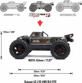 1/10 OUTCAST 4X4 4S V2 BLX Stunt Truck RTR, Red