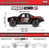 1/7 MOJAVE 6S EXB 4X4 RTR Brushless Desert Truck, Black