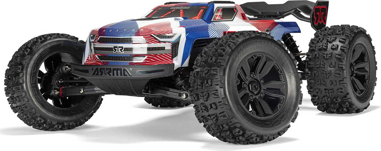 1/8 KRATON 4X4 6S BLX BRUSHLESS V6 SPEED TRUCK RTR (Blue/Red)