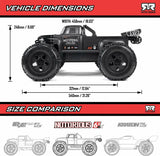 1/8 NOTORIOUS 6S 4X4 RTR Brushless Stunt Truck, Black