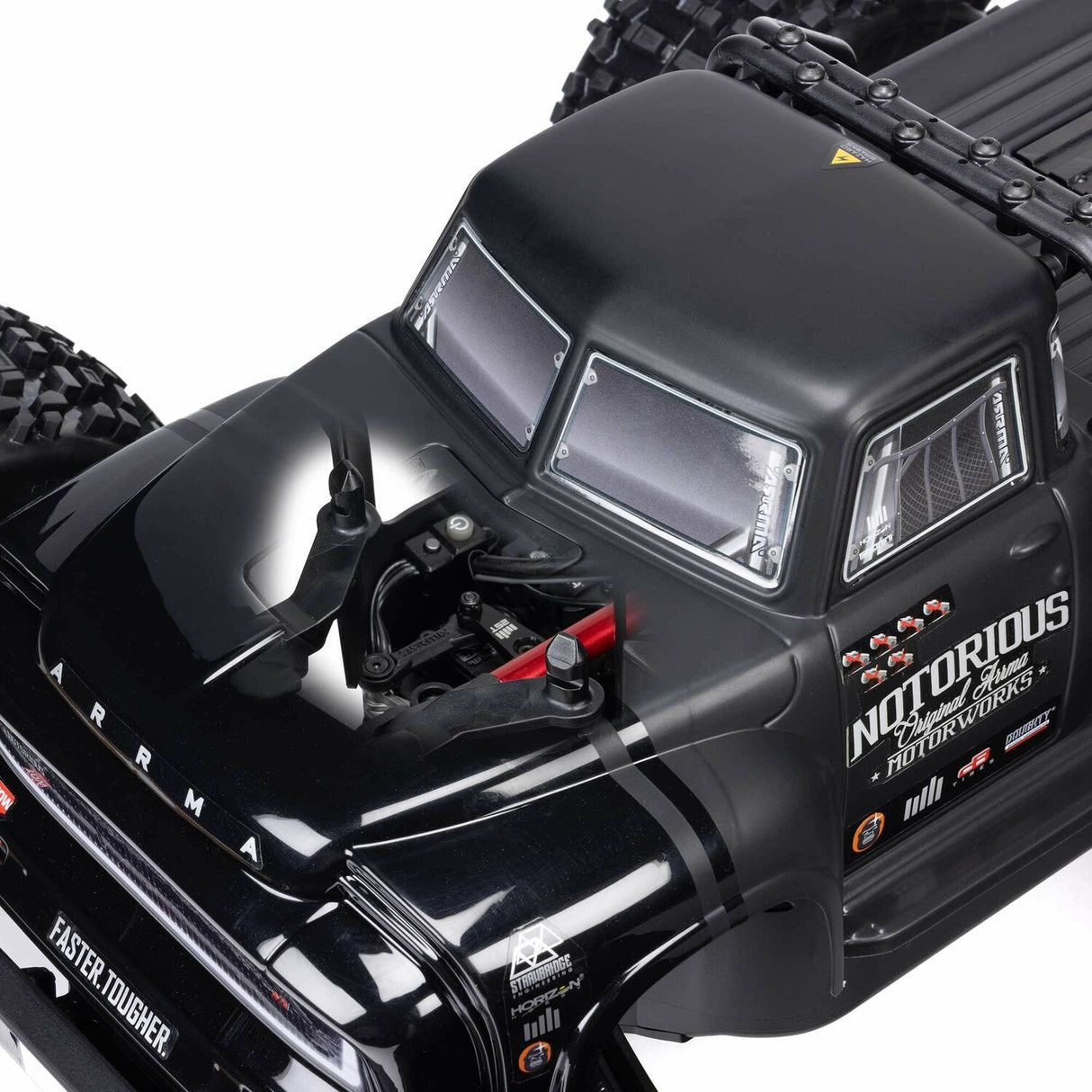1/8 NOTORIOUS 6S 4X4 RTR Brushless Stunt Truck, Black