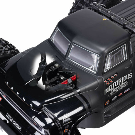 1/8 NOTORIOUS 6S 4X4 RTR Brushless Stunt Truck, Black