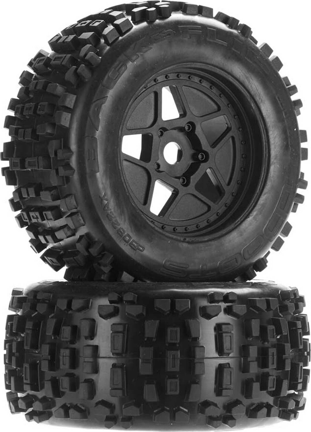 1/8 dBoots Backflip Monster Truck 6S Front/Rear 3.8 Pre-Mounted Tires, 17mm Hex (2)