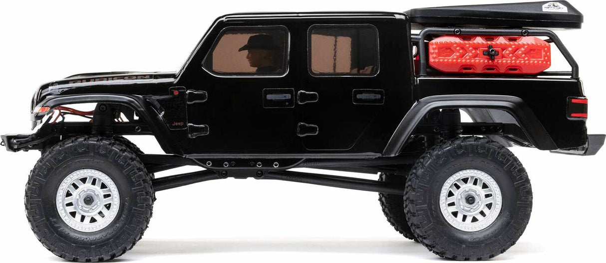 1/24 SCX24 Jeep JT Gladiator 4WD Rock Crawler Brushed RTR, Black
