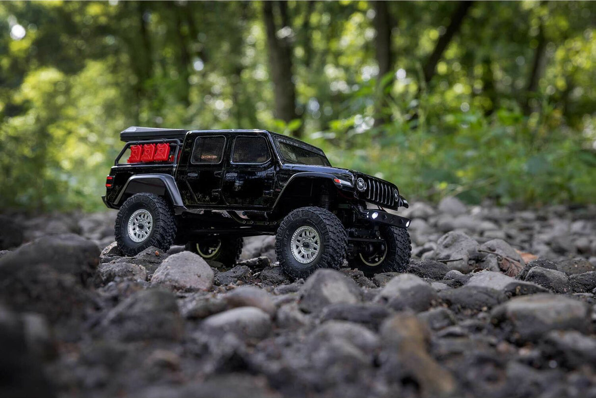 1/24 SCX24 Jeep JT Gladiator 4WD Rock Crawler Brushed RTR, Black