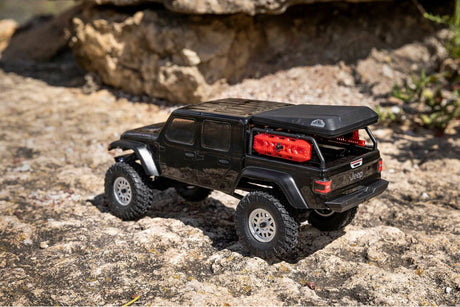 1/24 SCX24 Jeep JT Gladiator 4WD Rock Crawler Brushed RTR, Black