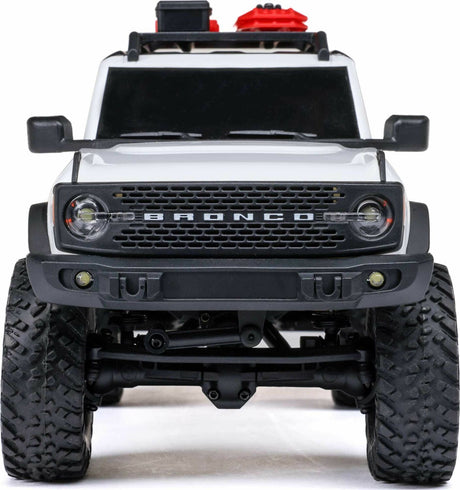 1/24 SCX24 Ford Bronco 4X4 RTR Brushed Rock Crawler (Battery & Charger Included), White