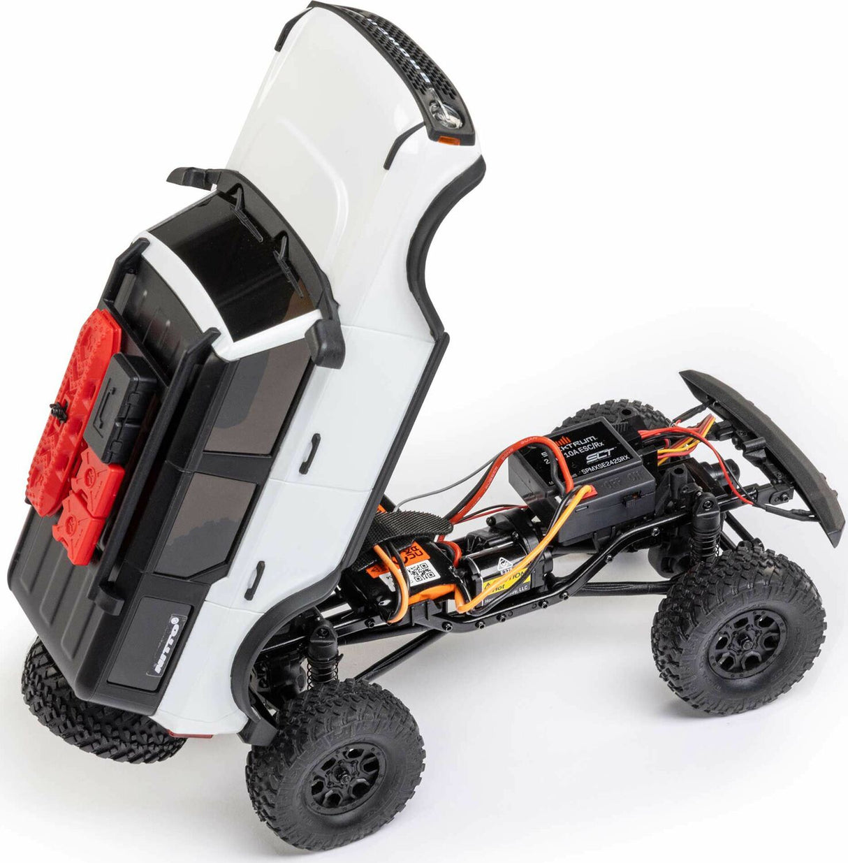 1/24 SCX24 Ford Bronco Heritage Edition 4X4 RTR Brushed Rock Crawler (Battery & Charger Included), Red