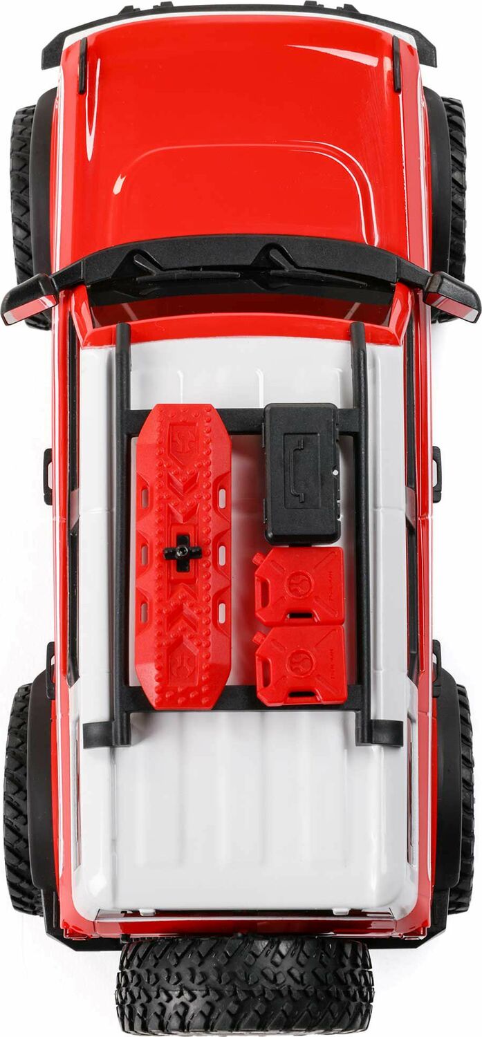1/24 SCX24 Ford Bronco Heritage Edition 4X4 RTR Brushed Rock Crawler (Battery & Charger Included), Red