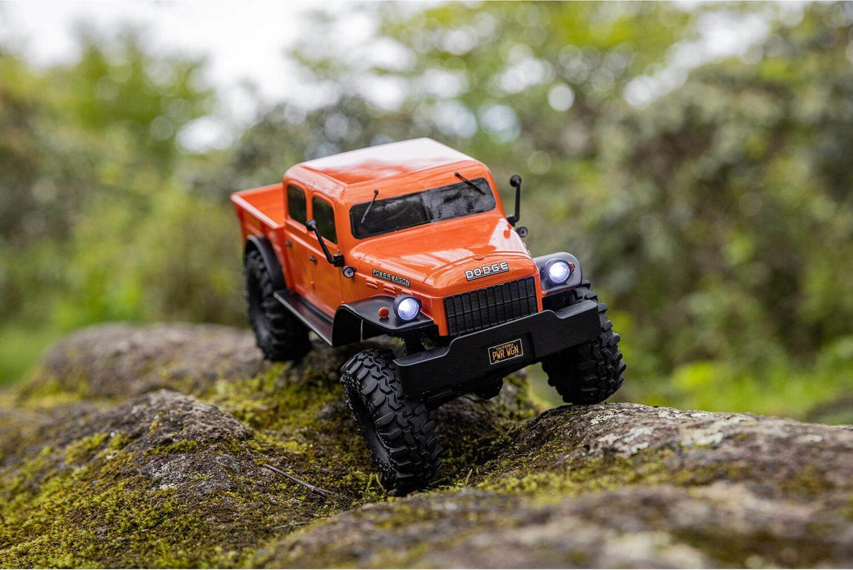 1/24 SCX24 Dodge Power Wagon 4WD Rock Crawler Brushed RTR, Orange
