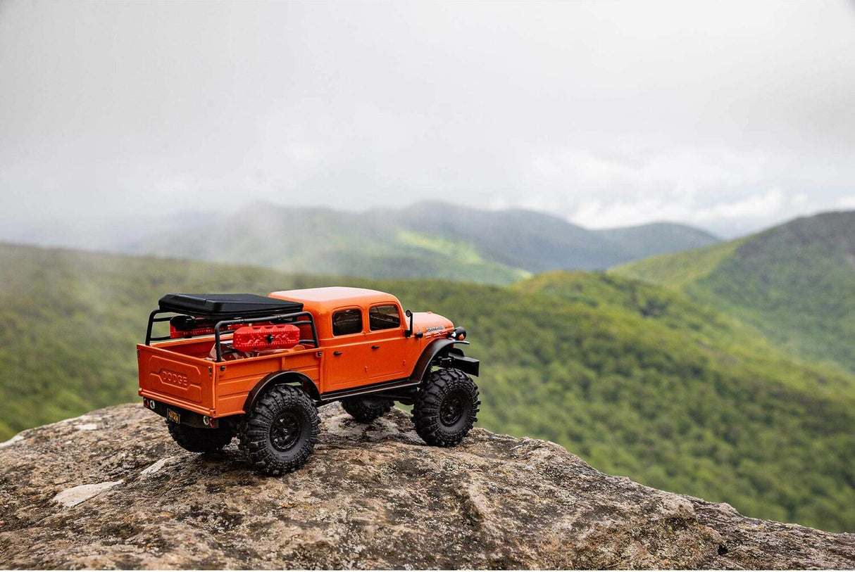 1/24 SCX24 Dodge Power Wagon 4WD Rock Crawler Brushed RTR, Orange