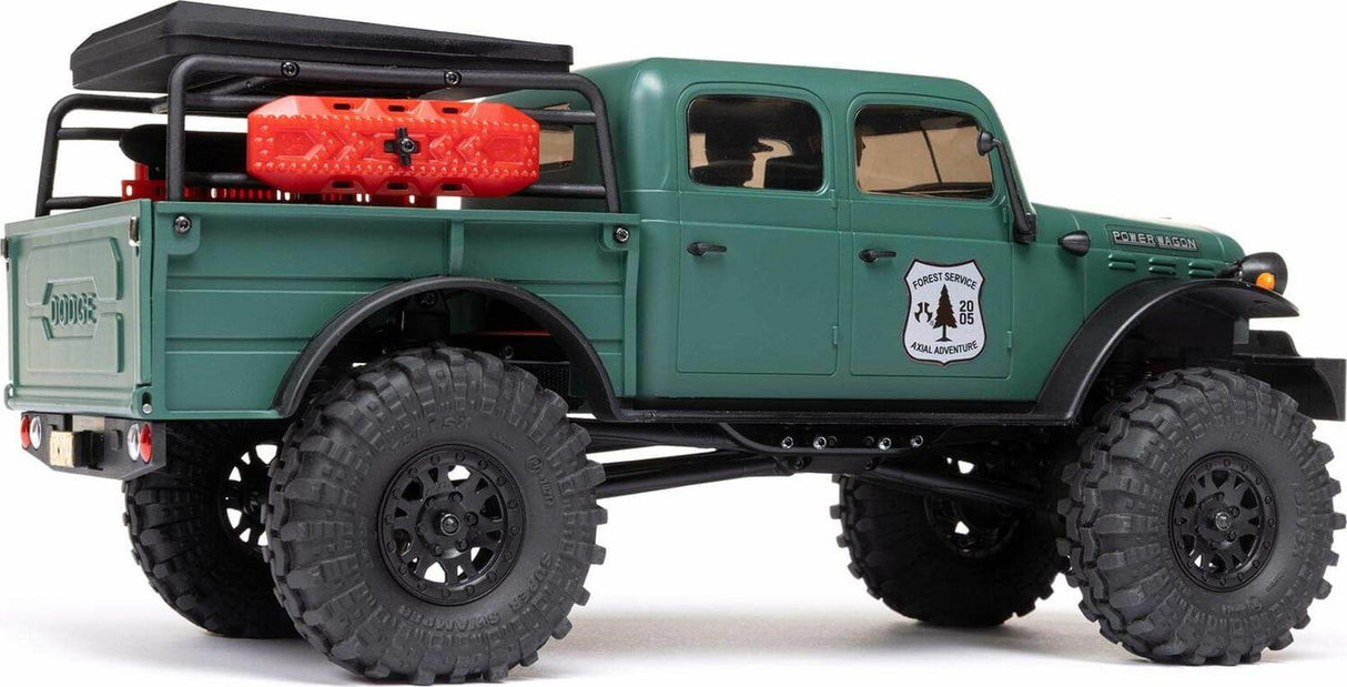 1/24 SCX24 Dodge Power Wagon 4WD Rock Crawler Brushed RTR, Green