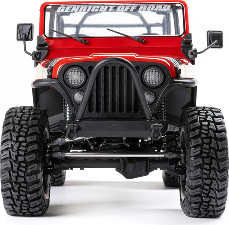 1/10 SCX10 III Jeep CJ-7 4X4 RTR Brushed Rock Crawler, Red