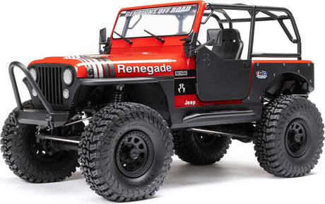 1/10 SCX10 III Jeep CJ-7 4X4 RTR Brushed Rock Crawler, Red