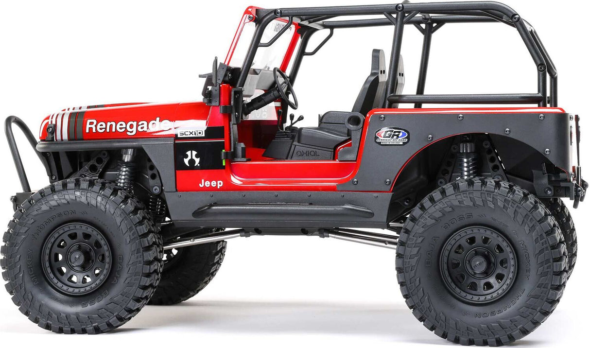 1/10 SCX10 III Jeep CJ-7 4X4 RTR Brushed Rock Crawler, Red