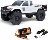 1/24 SCX24 Base Camp 4WD Rock Crawler Brushed RTR with Battery & Charger, White