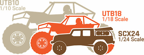 1/24 SCX24 Base Camp 4WD Rock Crawler Brushed RTR with Battery & Charger, Blue