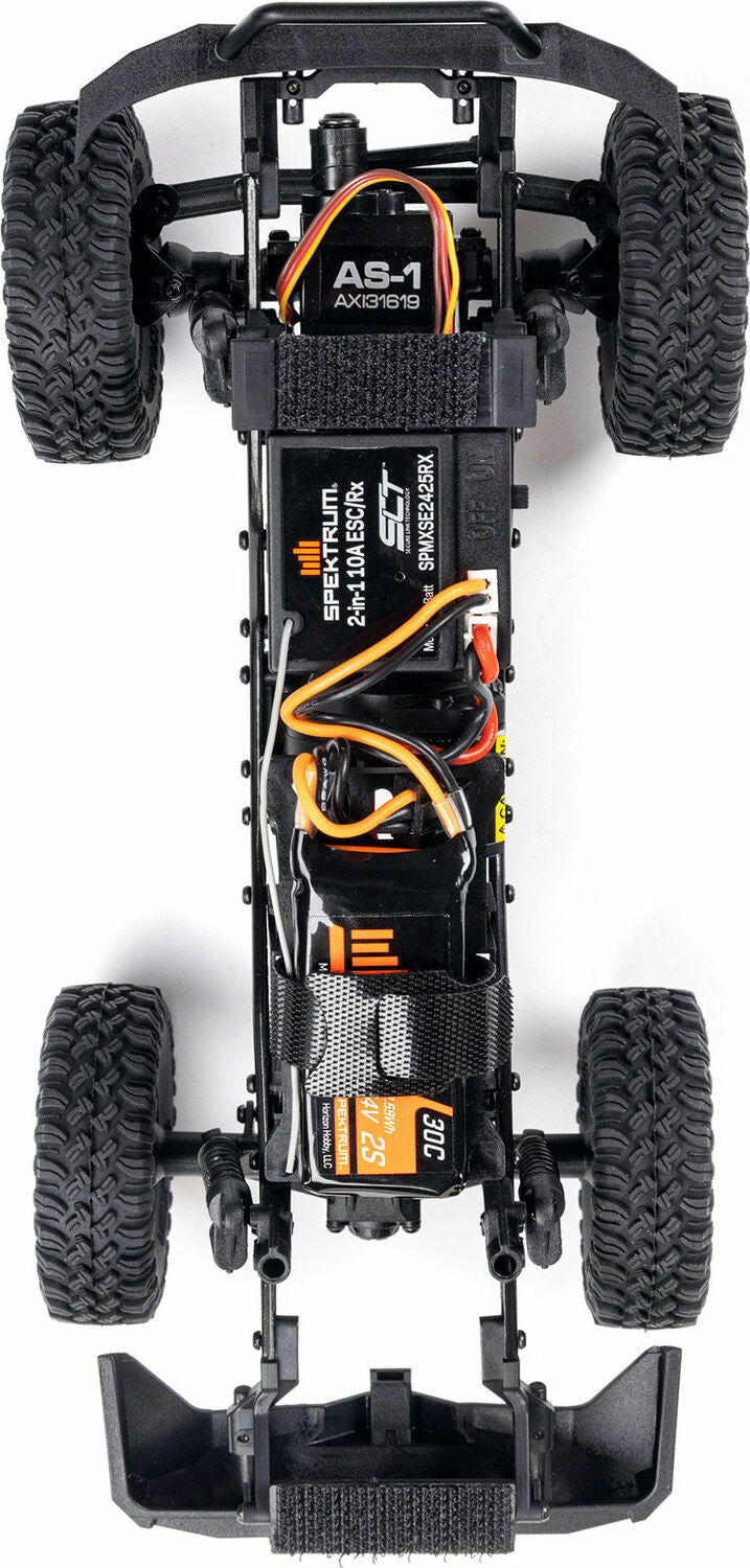 1/24 SCX24 Base Camp 4WD Rock Crawler Brushed RTR with Battery & Charger, Blue