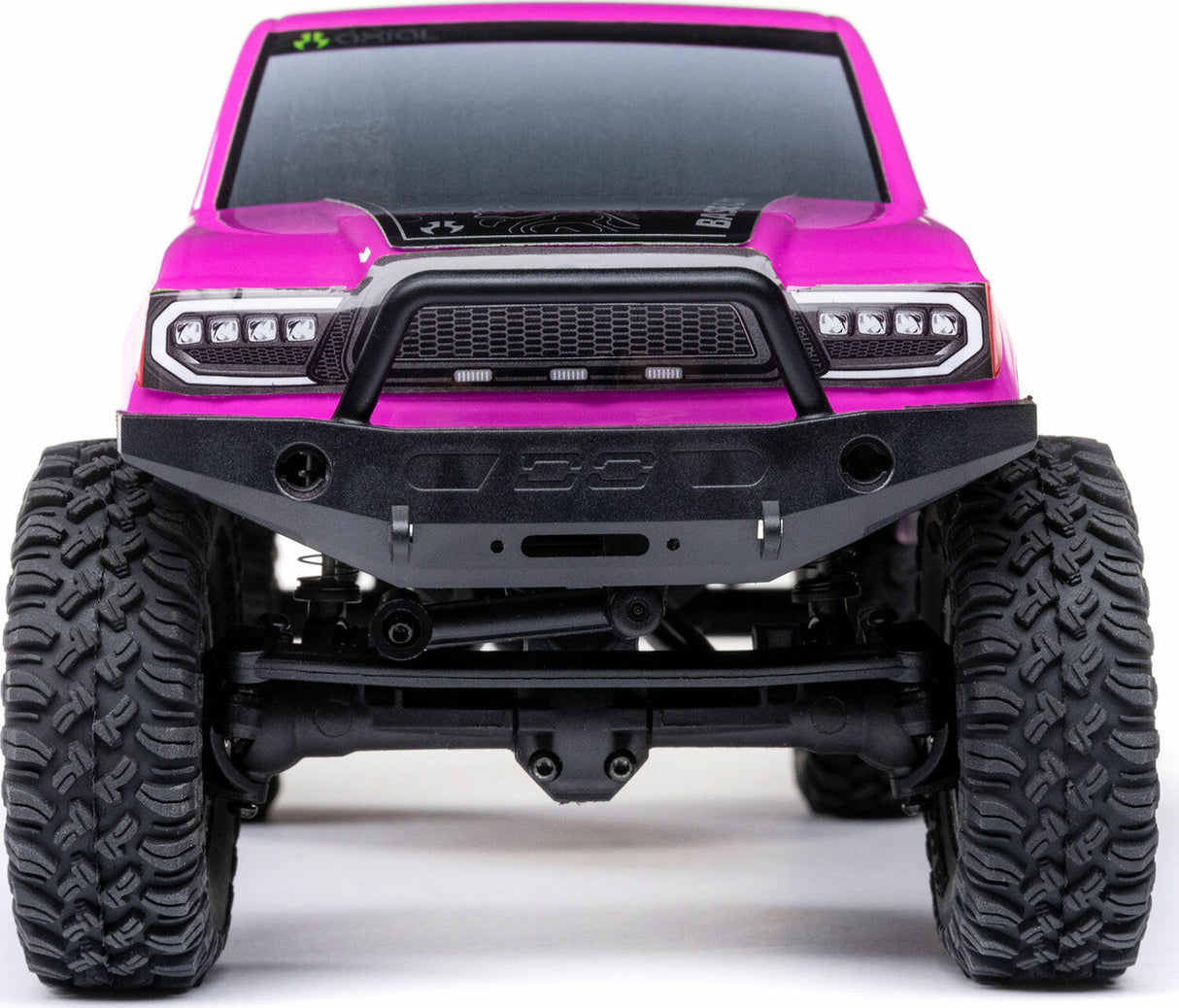 1/24 SCX24 Base Camp 4WD Rock Crawler Brushed RTR with Battery & Charger, Pink