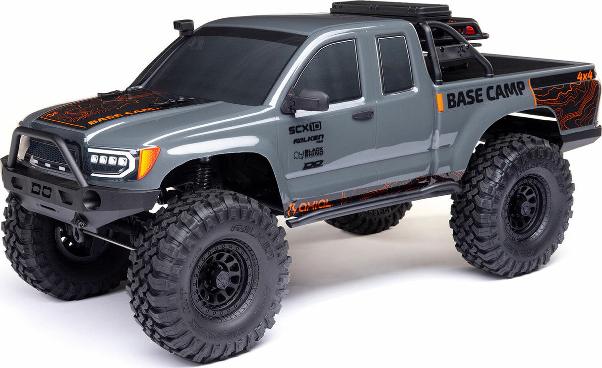 1/10 SCX10 III Base Camp 4X4 Rock Crawler Brushed RTR, Gray