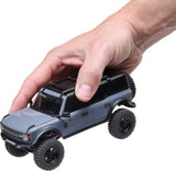 1/30 SCX30 Ford Bronco 4X4 RTR Brushed Rock Crawler (Battery & Charger Included), Blue