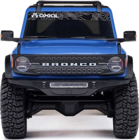 1/30 SCX30 Ford Bronco 4X4 RTR Brushed Rock Crawler (Battery & Charger Included), Blue