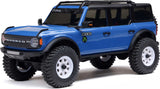 1/30 SCX30 Ford Bronco 4X4 RTR Brushed Rock Crawler (Battery & Charger Included), Blue