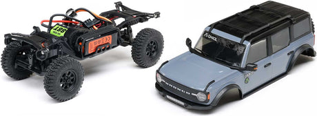 1/30 SCX30 Ford Bronco 4X4 RTR Brushed Rock Crawler (Battery & Charger Included), Gray